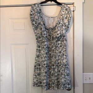 No Boundaries blue/green Floral Mini Dress